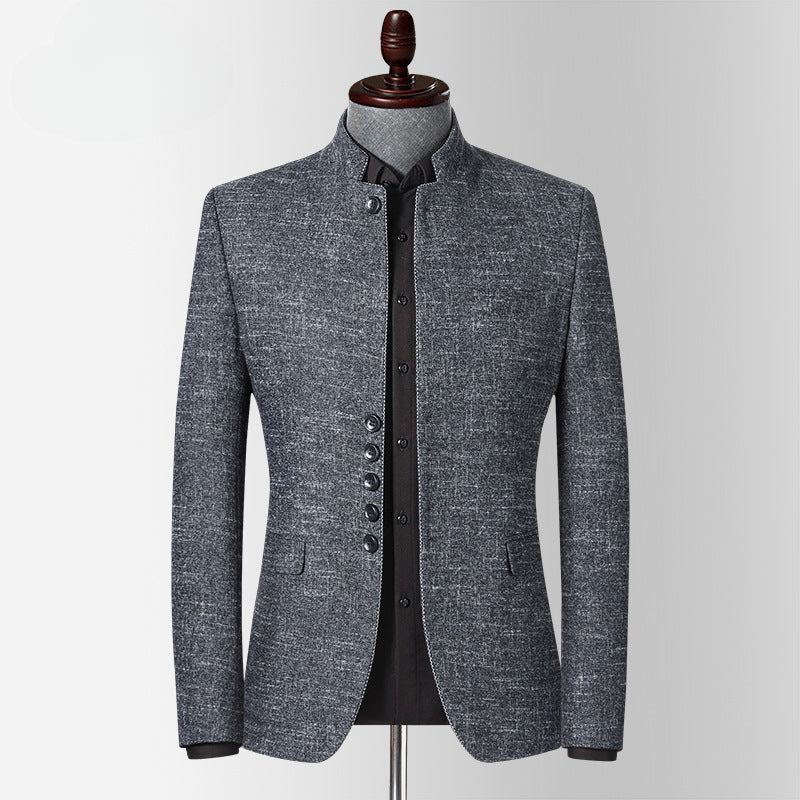 Men's Stand Collar Casual Blazer