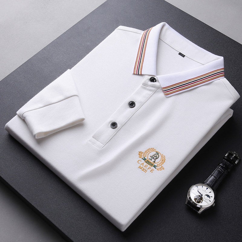 Men's Cotton Casual Classic Polo Shirt