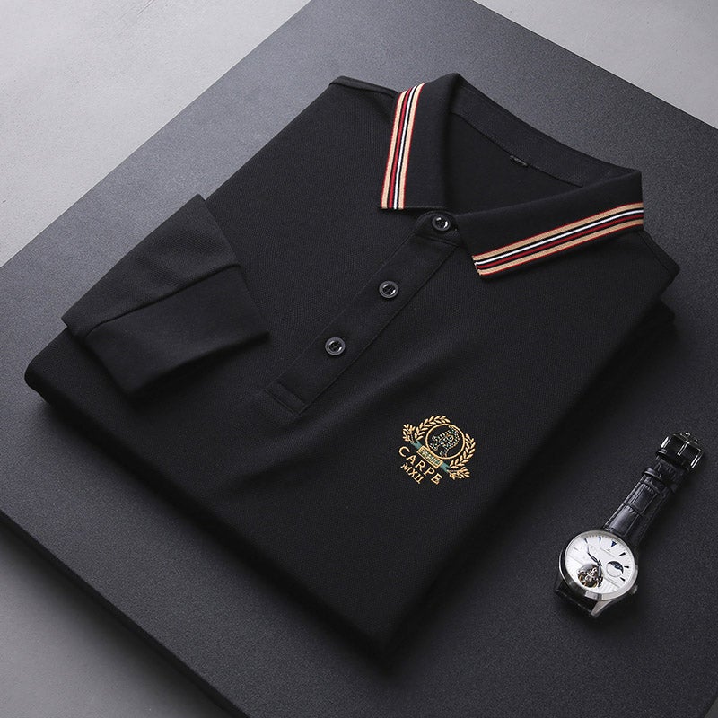 Men's Cotton Casual Classic Polo Shirt