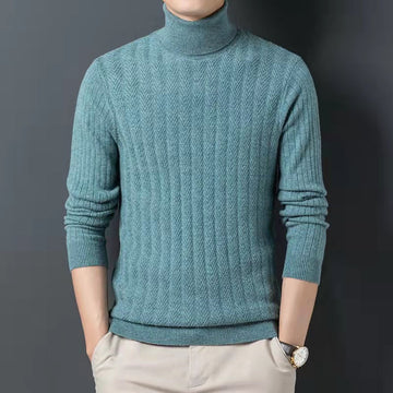 Cotton wool turtleneck sweater