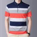 The New Striped Comfortable And Breathable Polo