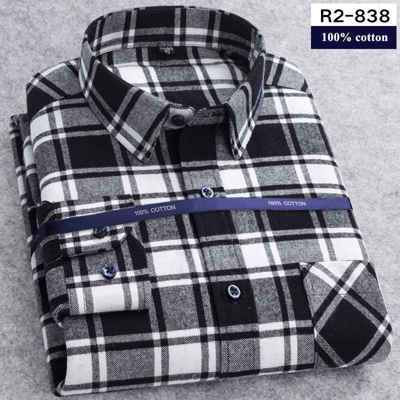 100% Cotton Men's Plaid Shirt