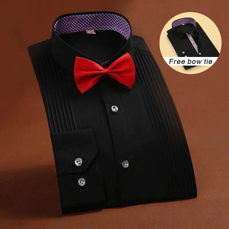 Men's Party Dress Shirt [Free Bow Tie]