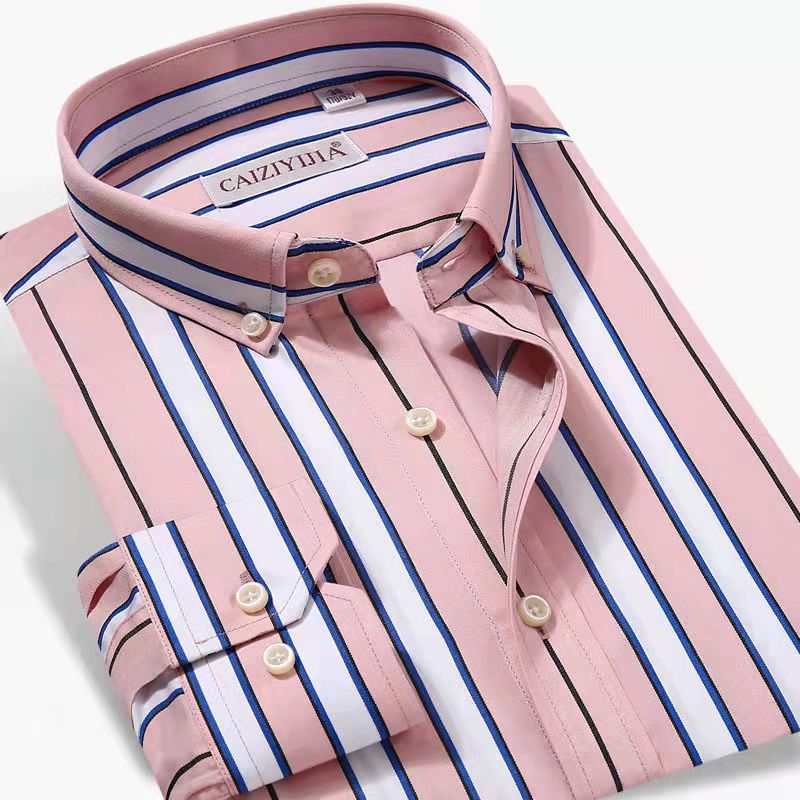 Classic Business Casual Striped Shirt