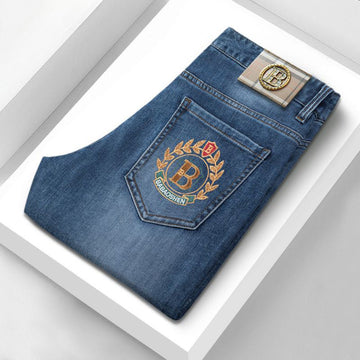 Men's High-end Stretch Cotton Embroidered Jeans