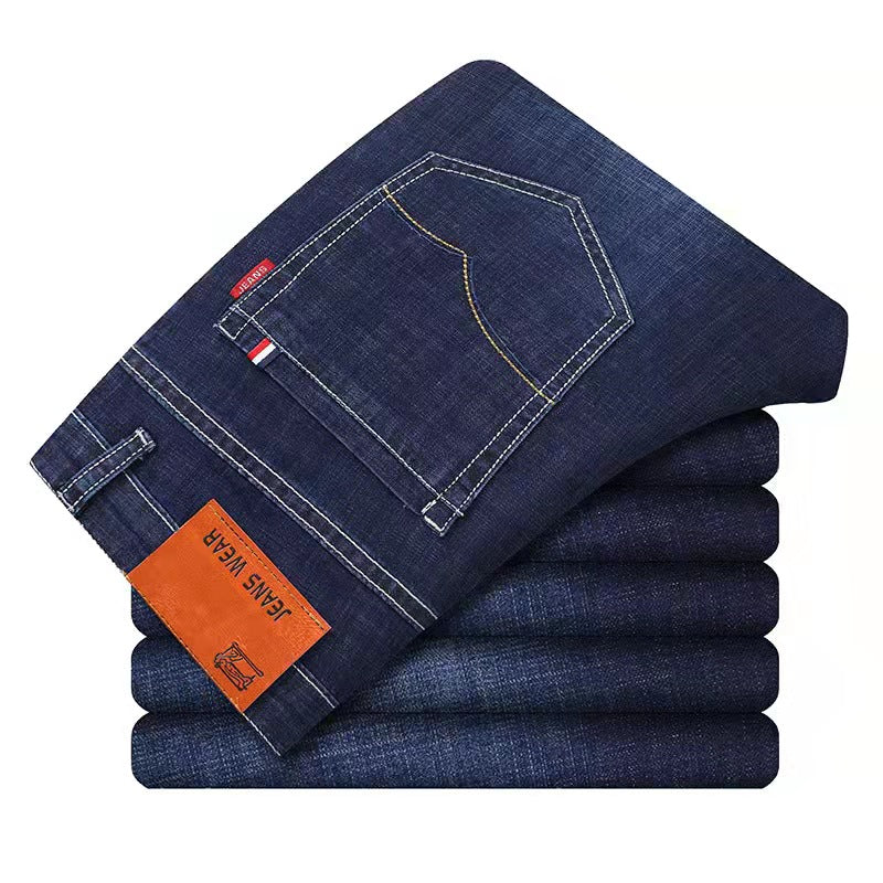 COTTON STRETCH STRAIGHT JEANS