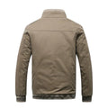 Men's Business Casual Fleece Jacket Men's Stand Collar Fleece Thermal Jacket