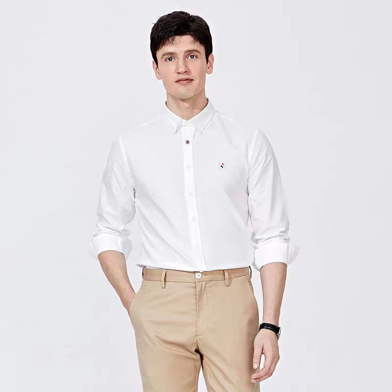 Italian high-end 100% cotton business casual shirt