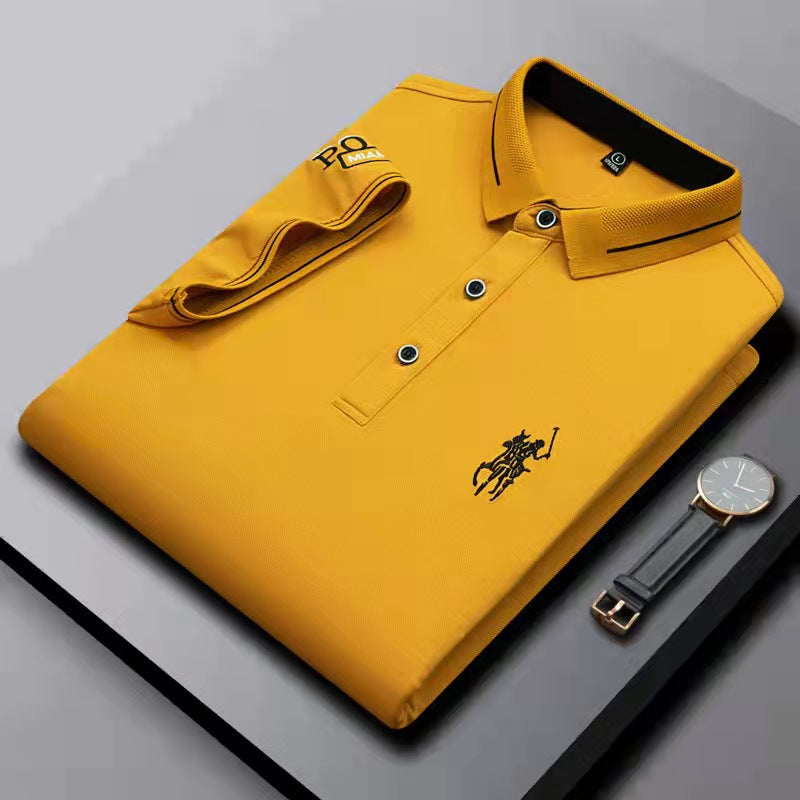 Cotton Lapel Business Casual POLO Shirt