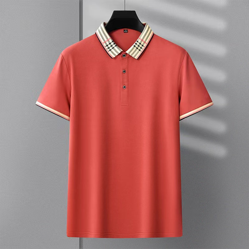 Pure cotton breathable casual polo shirt