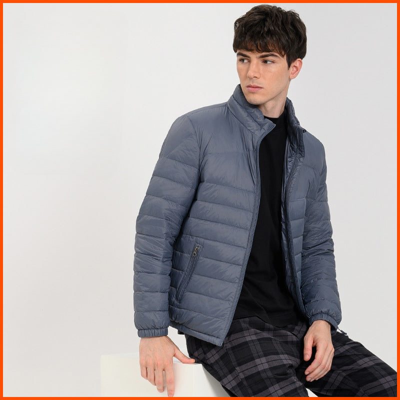 2024 New Men's Stand Collar Down Jacket