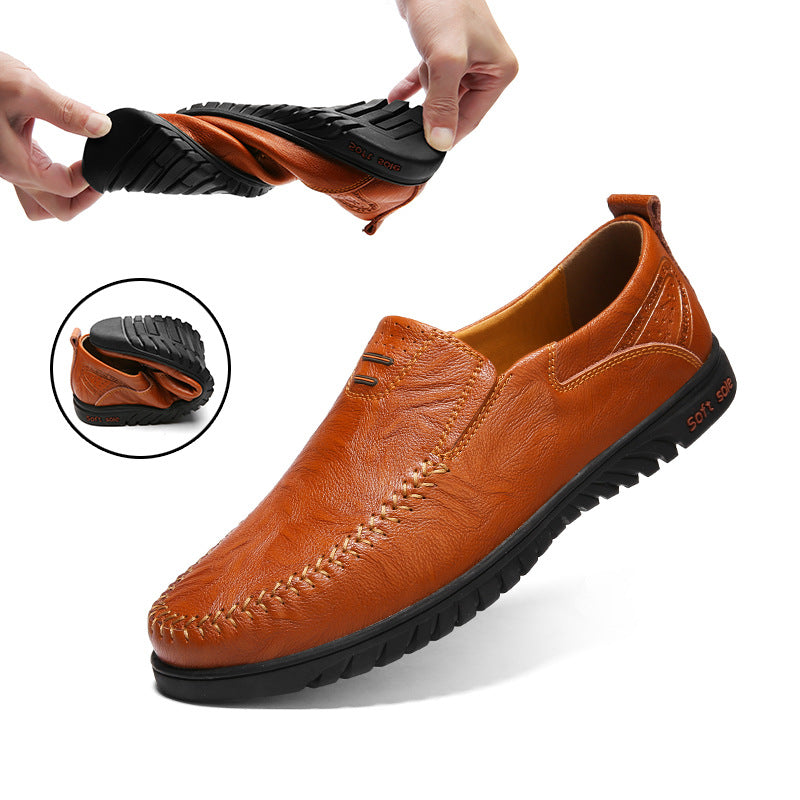 2024 New Men’s Casual Fashion Leather Shoes