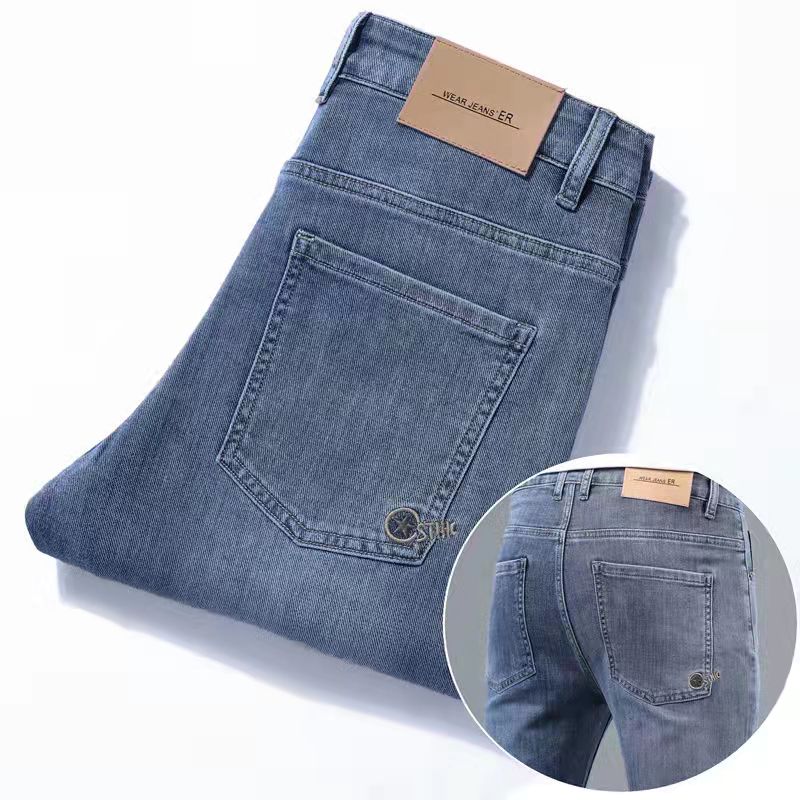 Light Tone Straight Casual Jeans