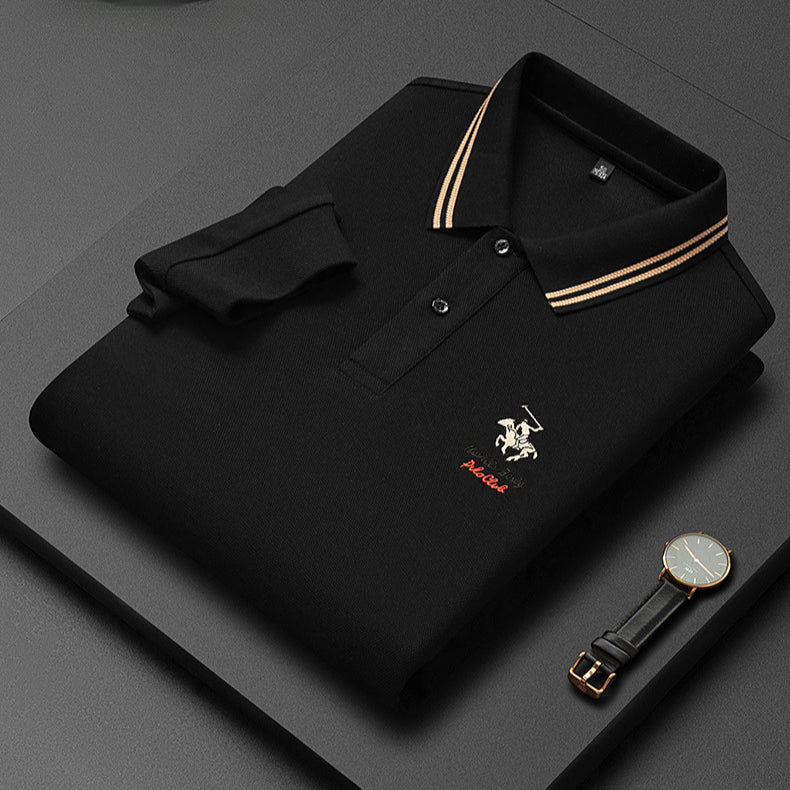 Men's Casual Fashion Embroidered Polo Shirt