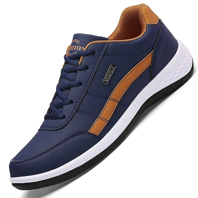 Leather Men Sneakers Casual  Shoes