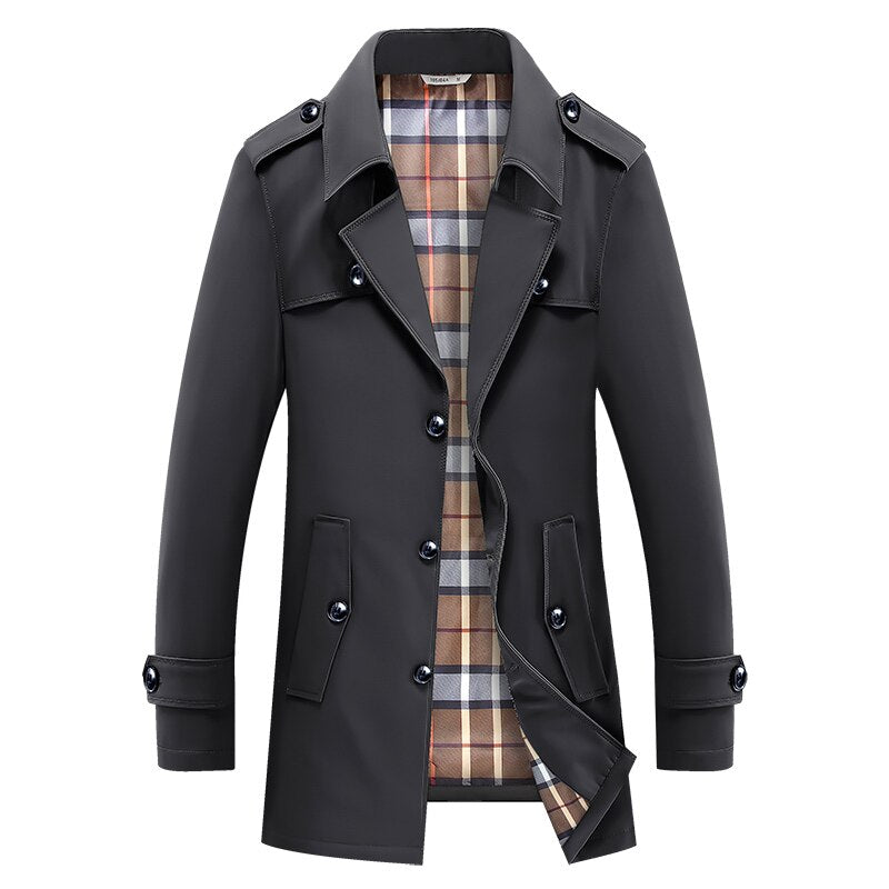 Men's Business Casual Trench Coat