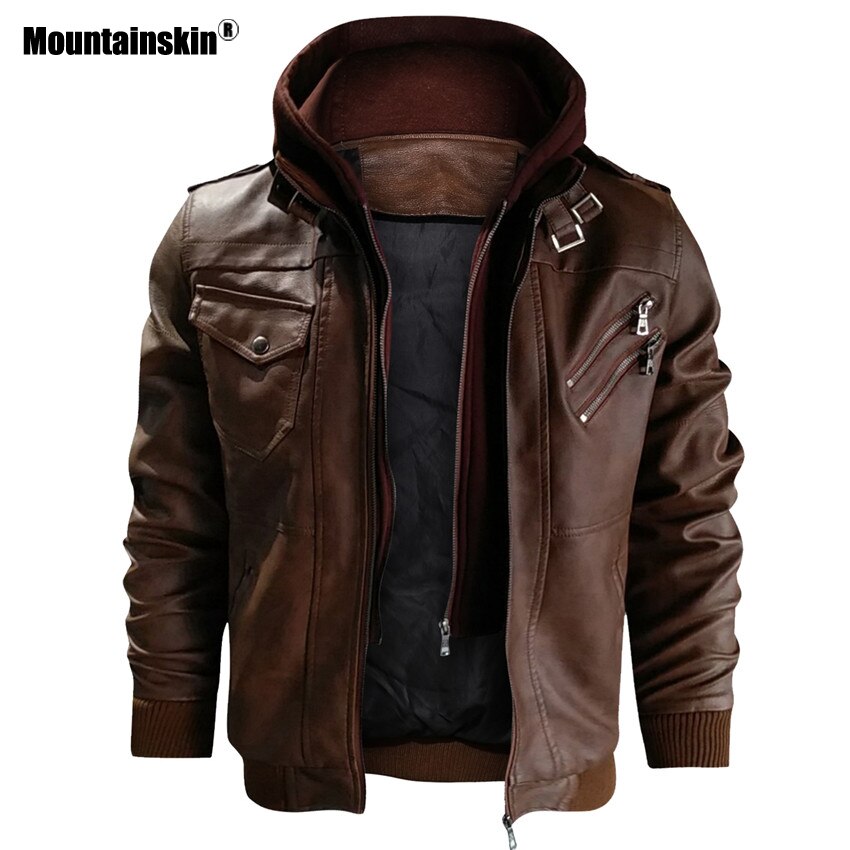 2022 New Men's Warm Leather Jacket