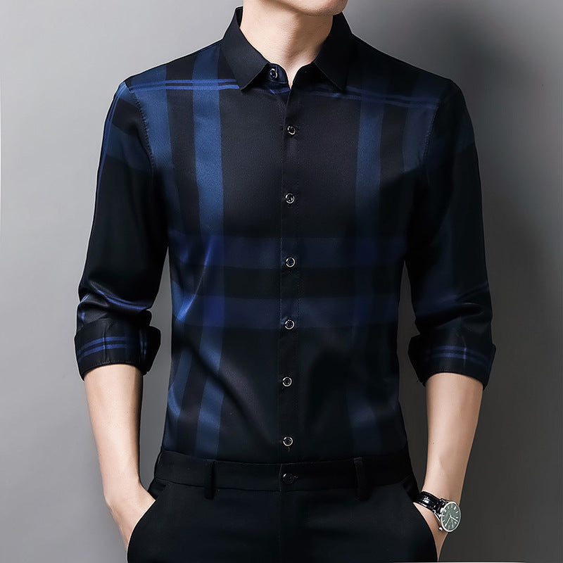 2023 Men's Casual Breathable Striped Shirt