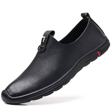 Breathable soft sole casual  versatile leather shoes