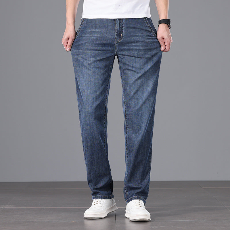 Men's Business High Waist Loose Jeans