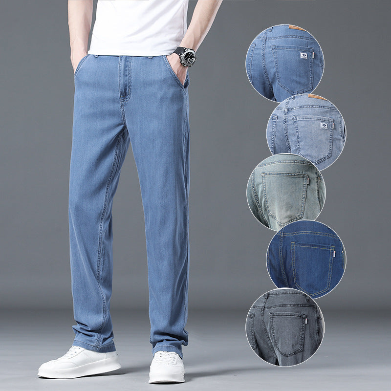 2024 Men’s Versatile Loose Straight Stretch Jeans