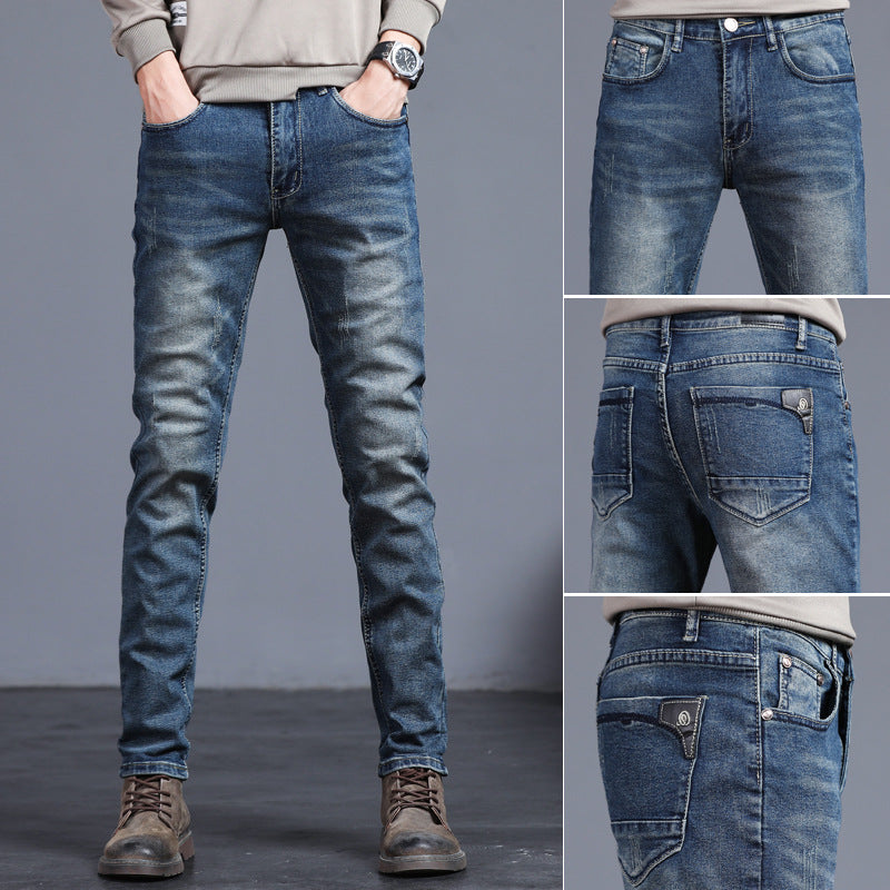 New Straight Elastic Casual All-Match Jeans