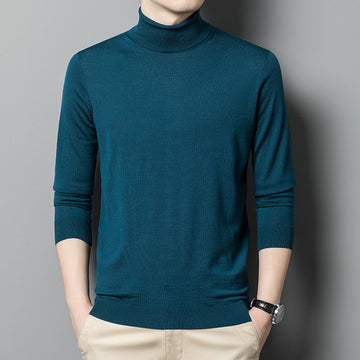 Men's 100% Wool Turtleneck Sweater