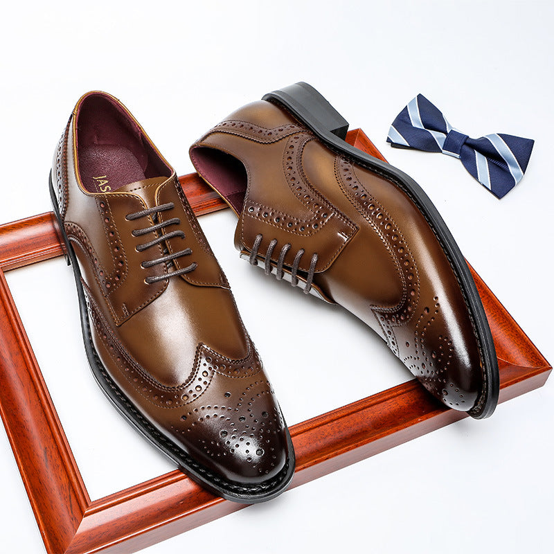 New business men's casual leather shoes