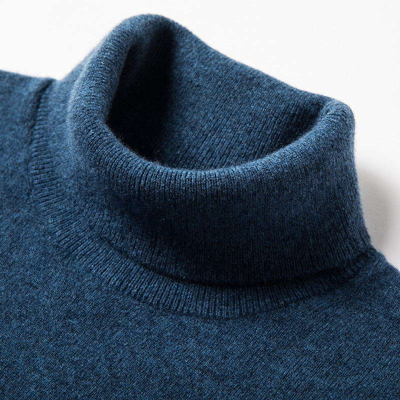 Men's Turtleneck Soft Warm Wool Sweater