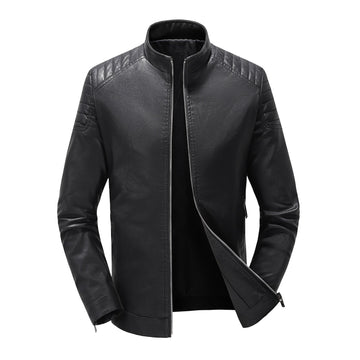 Men's Classic Business Casual Leather Jacket