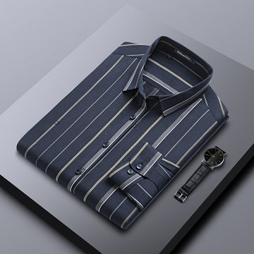 Men's Non-ironing Breathable Business Casual Striped Shirt