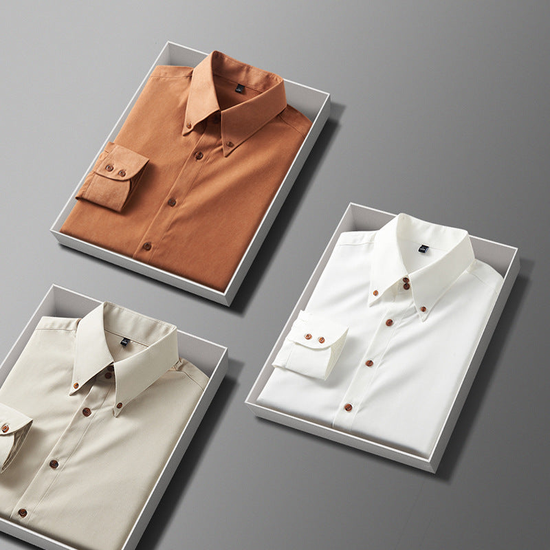 2024 New Men's High-end Business Casual Non-iron Shirts