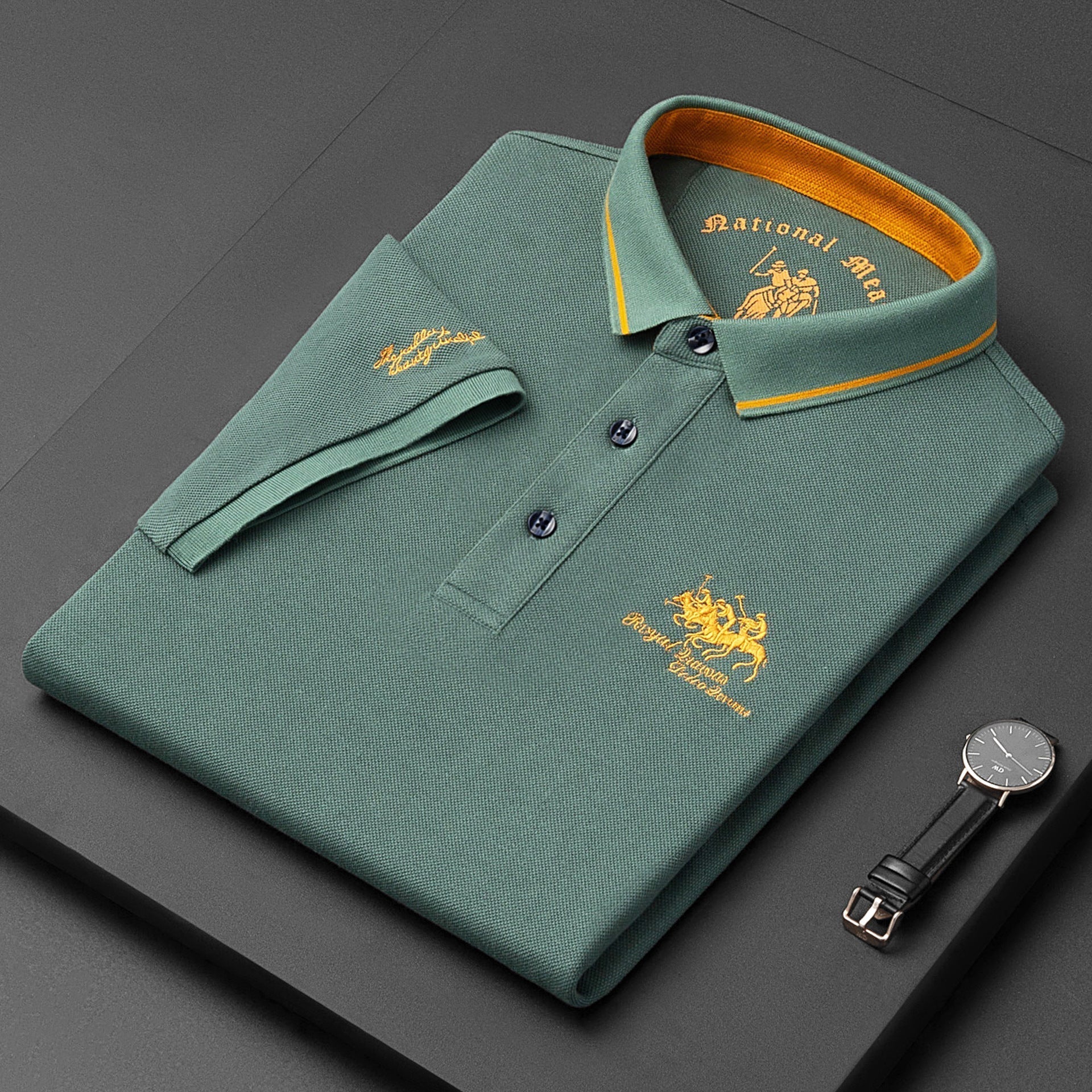 2023 New Lapel Embroidered Polo Shirt