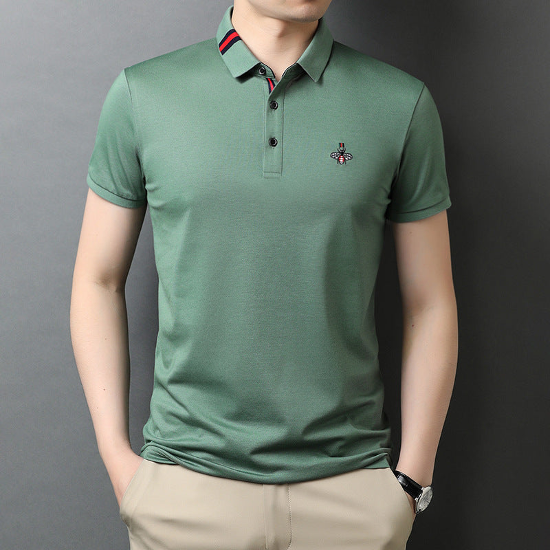 Business casual solid color POLO shirt