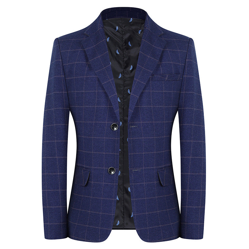 2024 New All-match Plaid Breathable and Comfortable Temperament Business Casual Blazer