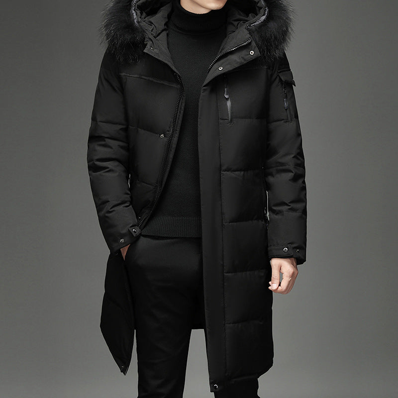 Men's New Fashion Long Down Jacket