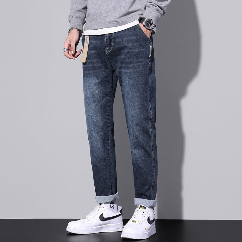 Men's Stretch Casual Straight Jeans