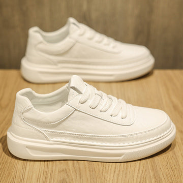 2023 New Leather White Shoes