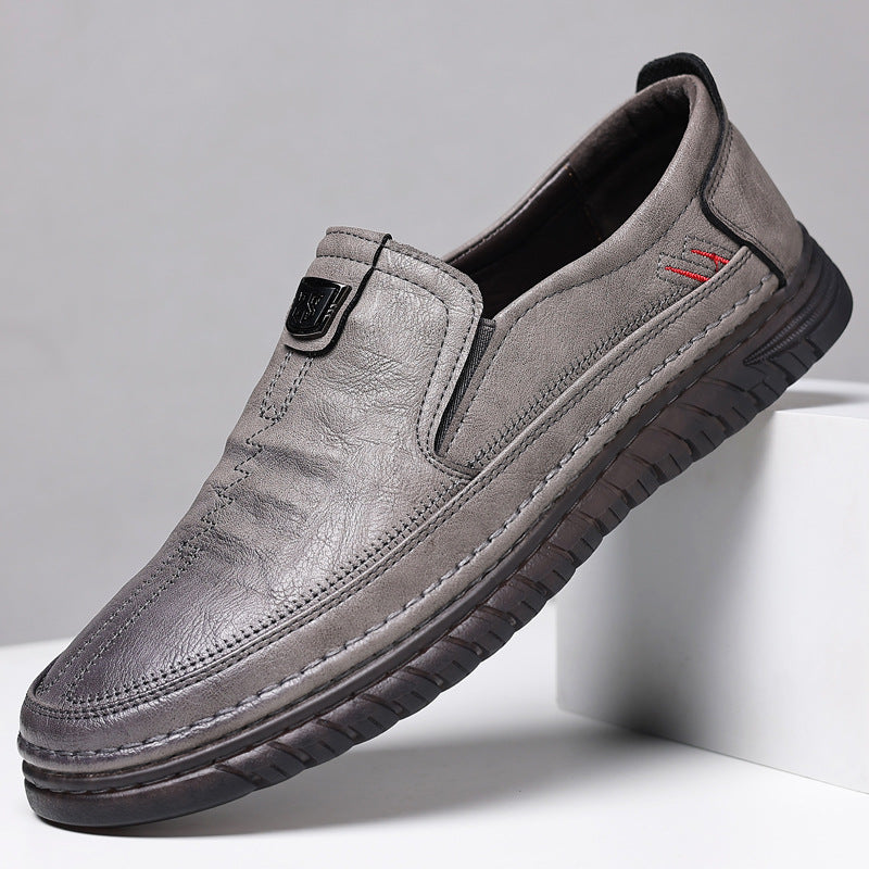 Casual soft sole soft surface versatile leather shoes