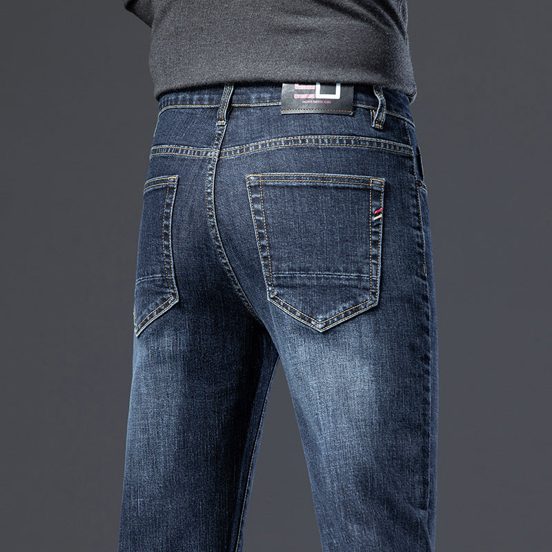 2024 New High-end Men's Straight Slim Stretch Casual Jeans