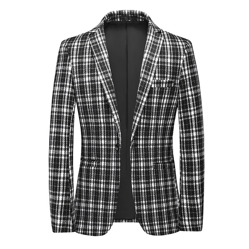 New Fashion Casual Plaid Blazer