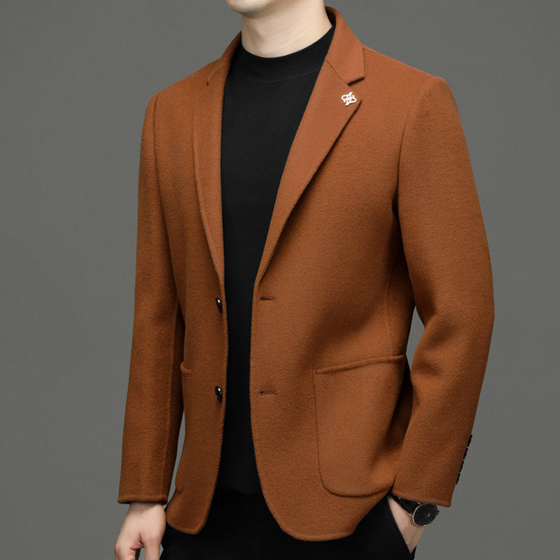 New Men's Fashion Double-faced Cashmere Blazer