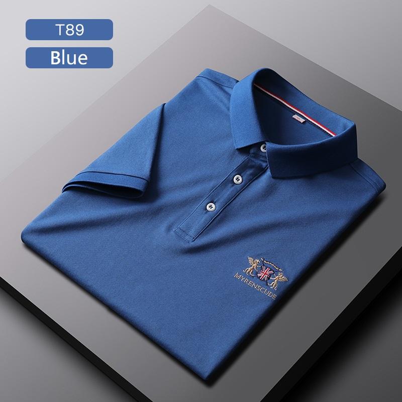 2021 Summer Men's Casual Ice Silk Polo Shirts