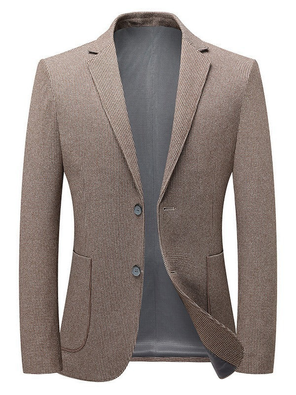 Men's Slim Fit Business High-end Houndstooth Blazer