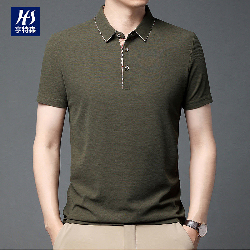 Men's Lapel Fashion Short Sleeve Polo Shirt