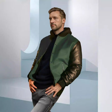 New style patchwork flying jacket single breasted leather jacket