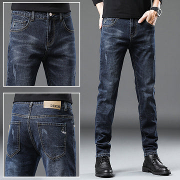 Trendy stretch casual business jeans