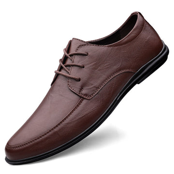 Men's Formal Cowhide Low-top Business Soft-soled Casual Leather Shoes