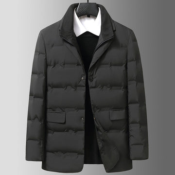 New winter fake two-piece business casual down jacket