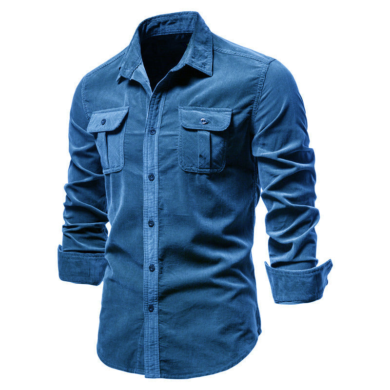 Men's Corduroy Business Casual Shirt